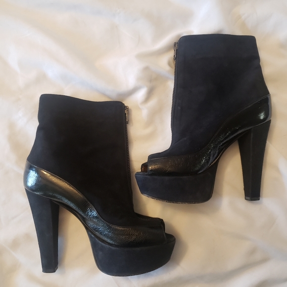 Marni Platform Peep Toe Ankle Boot Size IT 36/US 6 - Picture 5 of 14